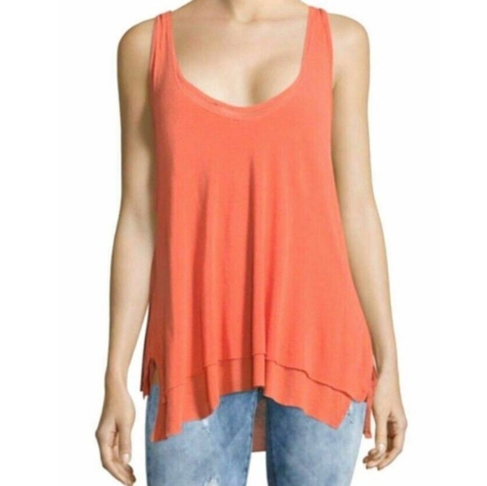 Women’s Coral Layered Tank Top - Picture 2 of 11